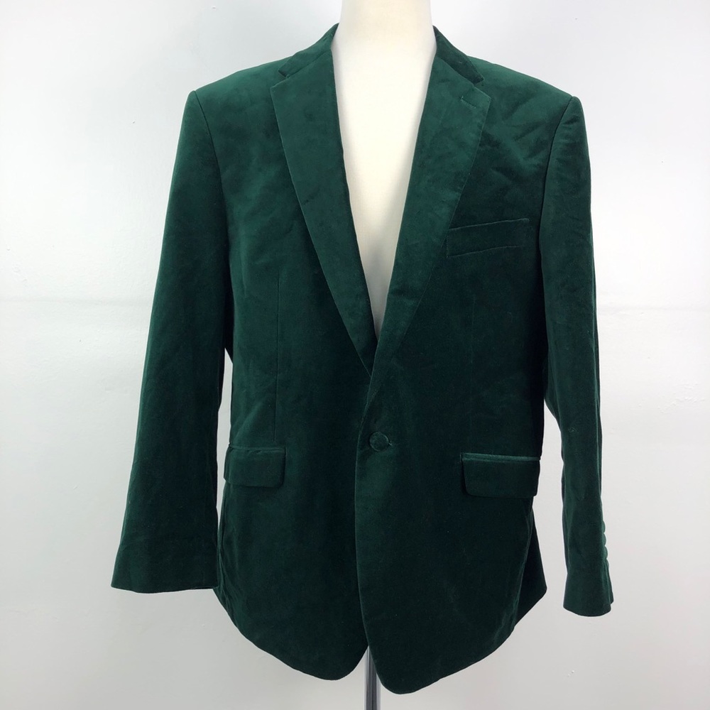 Samuel Windsor Emerald Green Velvet Suit Jacket